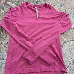 Vibrant Pink Long Sleeve Top